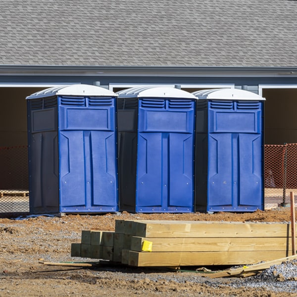 how can i report damages or issues with the portable toilets during my rental period in Isabel SD